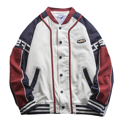 【限时优惠】拼色棒球服外套