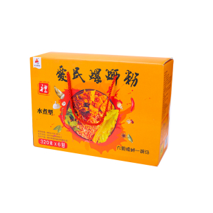 爱民螺蛳粉320g*6袋礼盒装方便速食正宗柳州螺丝粉香辣螺狮粉包邮