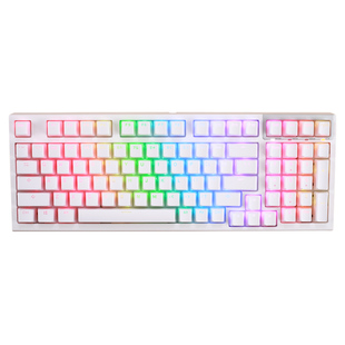 腹灵PBT双皮奶布丁透光键帽客制化键盘82/84/87/98/100/104键OEM