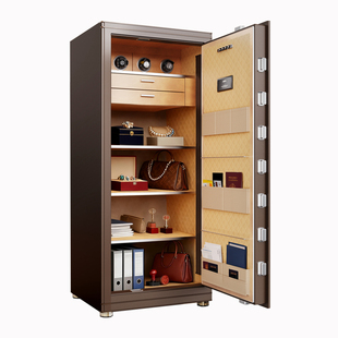 AIPU艾谱新品保险箱带摇表器智能指纹密码保险柜WiFi远程提示家用大型办公文件柜存钱保密柜家庭衣柜150cm高