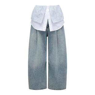 【新品首降】FengChenWang26春夏2合1可拆解多穿牛仔阔腿裤男女款