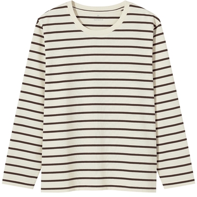 热风2025年秋季新款女士条纹T恤