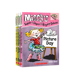 【送音频 女生公主桥梁书】学乐皇家小乔米西公主4册Missy's Super Duper Royal英文原版送音频大树章节桥梁书英语课外阅读书