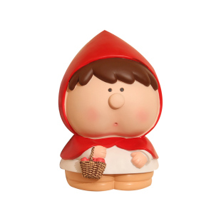 白雪公主童话风匹诺曹储钱罐大艺术家戴珍珠耳环的少女存钱罐摆件