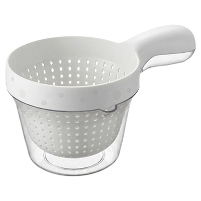可挂式双层水果沥水篮淘米菜神器