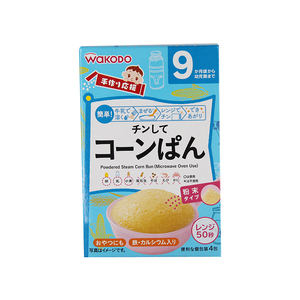 日本和光堂宝宝辅食原味蛋糕粉蒸糕粉 微波炉蒸50秒即可 9月+