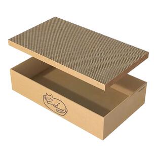 猫抓板猫窝一体耐磨不掉屑超大号猫爪板盒子防猫抓沙发猫咪玩具