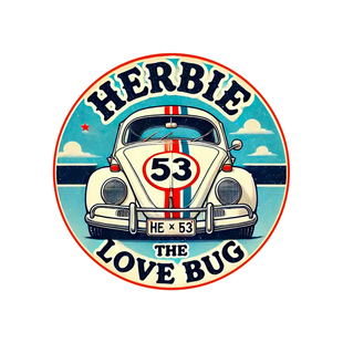 万能金龟车贴画赫比白色大众甲壳虫电影角色汽车车身后尾门贴纸