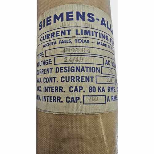 SiemensAllis48FM9R4电流限制保险丝2.44.8kV5060Hz200Amp9RPT