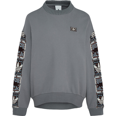 Adidas/阿迪达斯正品三叶草女士休闲圆领套头拼接运动卫衣IA8931