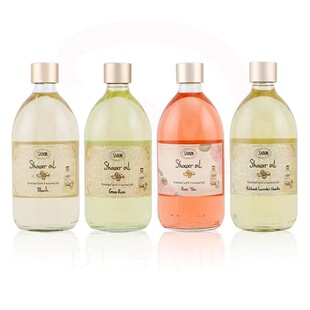 SABON沐浴油白茶绿玫瑰清漾茉莉滋润保湿身体清洁留香香氛沐浴露