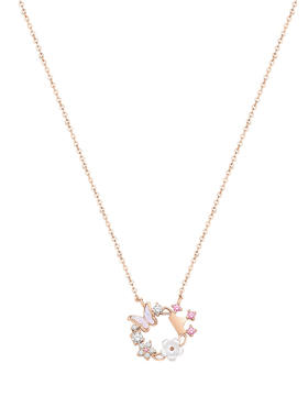 迪士尼纯银项链生日礼物送女友