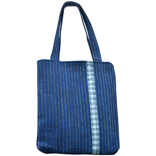 丹凤布艺上海手织布土布拼布手工包手拎包包女挎包单肩包购物袋