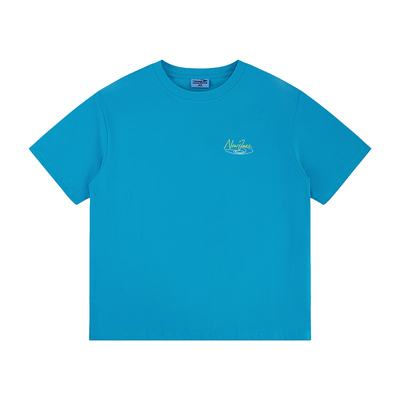 凉感速干宽松情侣短袖T恤男女夏