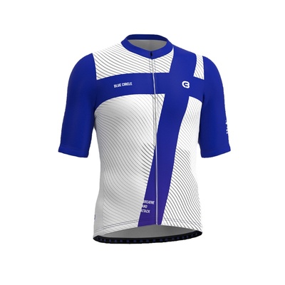 BC蓝圆透气短袖男女款速干骑行服