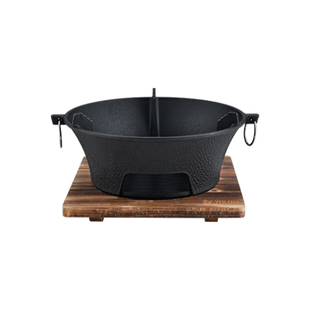 围炉煮茶炉铸铁炭炉烧烤炉子家用火炉庭院室内老式木碳烤火炉神器