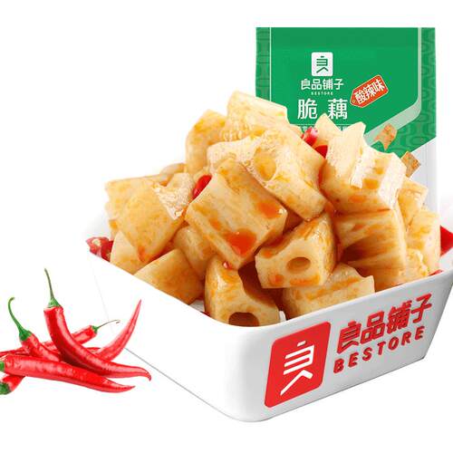 【99元任选10件】良品铺子卤藕脆藕168gx1袋零食小吃