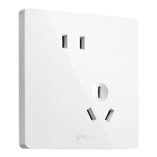 公牛插座官方旗舰店正品家用开关插座面板暗装5孔公牛插座g12白色