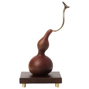 铜葫芦摆件福禄寿喜财工艺品家居客厅办公室桌面装饰物新中式礼品