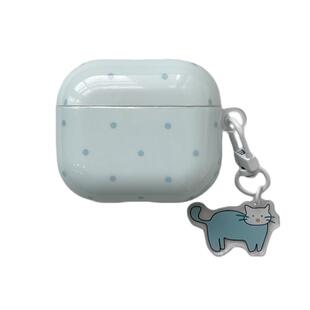 小众ins波点猫咪挂件适用苹果耳机保护套airpodspro3无线蓝牙耳机壳三代airpod4二代ipod耳机套airpod3保护壳