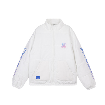 ssurplus刷漆加厚宽松情侣棉服