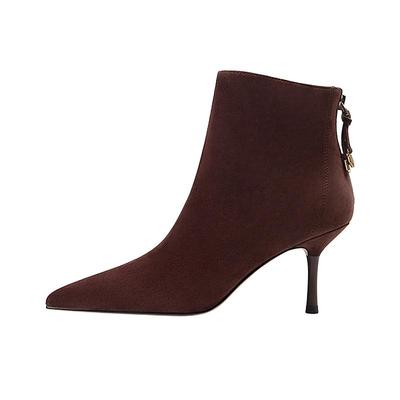 吴大叔红云鞋2025秋冬气质高跟靴