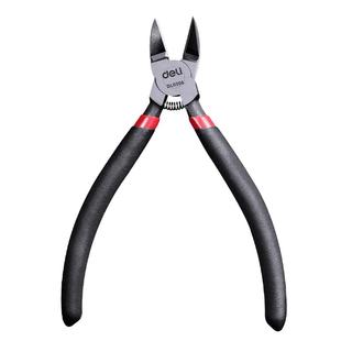 得力水口钳斜嘴钳手工电工模型剪钳进口工艺斜口钳子金银扎带专用