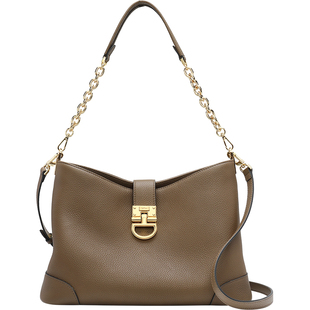 金利来女士大容量手提包2026新款时尚水桶包女真皮单肩斜挎通勤包