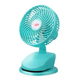 共田F15B小风扇夹扇 夹式摇头充电宿舍床上婴儿车风扇宝宝专用