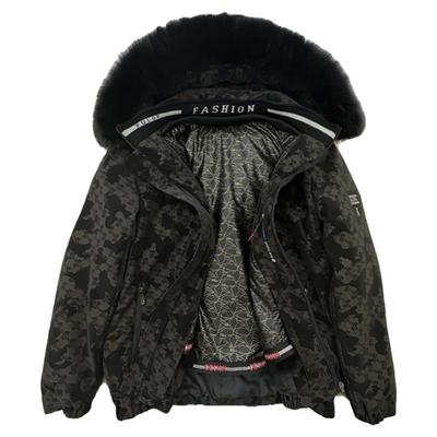 獭兔毛内胆派克服男真皮草夹克