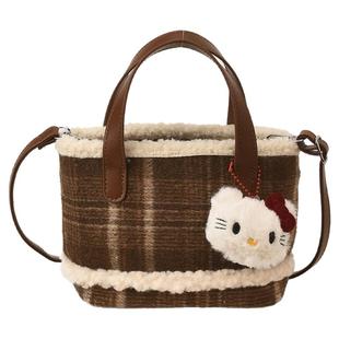 精致迷你小众包包女2025新款时尚百搭斜挎包撞色手提小拎包水桶包