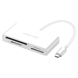 绿联Type-C高速读卡器 支持SD/TF/CF/MS卡 适用相机/电脑/苹果17-15/iPad/安卓手机 支持UHS-I/II卡