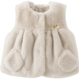 【商场同款】戴维贝拉儿童背心保暖冬装新款女童宝宝马甲毛绒坎肩