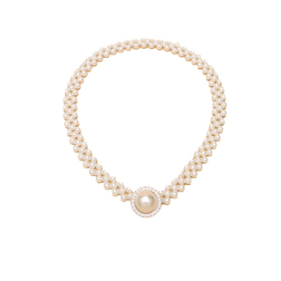 珍珠腰带配饰女2025装饰连衣裙配西装小香风腰链松紧弹力腰封白色