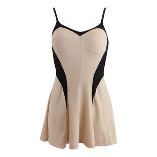 夏茉微澜泳衣女新款2025保守泡温泉连体夏季高级感性感遮肚泳装女