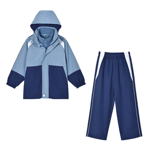 江西赣州统一校服2025年新款小学生初中生冬装冬季加厚冲锋衣套装