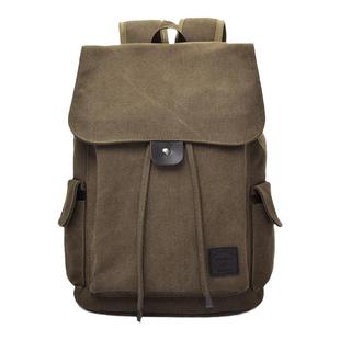 双肩包初高中大学生书包电脑休闲帆布行李包背包桶旅行包新款男士