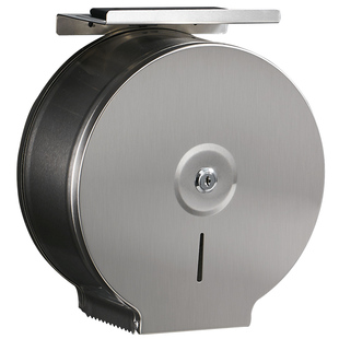 不锈钢厕所大卷纸盒壁挂式擦手公共酒店商用抽纸巾架盒卫生间