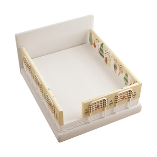 MeitingHome圣诞乳胶床围栏宝宝防摔护栏儿童免打孔软包床上挡板