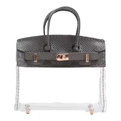 小红书同款mini精致钥匙包新款小众透明手提小包汽车钥匙保护套女