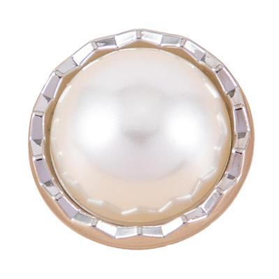 TTT纽扣小香风金属珍珠扣子高端