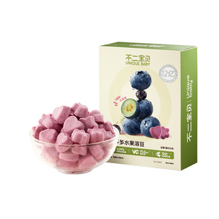 不二宝贝水果益生菌溶豆搭婴儿幼儿童6个月无添加白砂糖宝宝零食