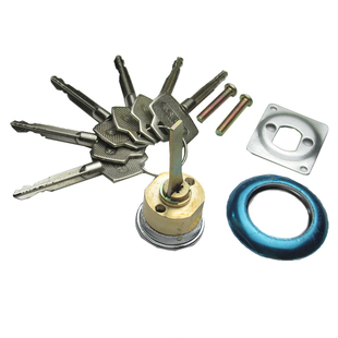 老式美心防盗门锁芯外装门锁铁门木门十字钥匙带尾机械锁实力锁头