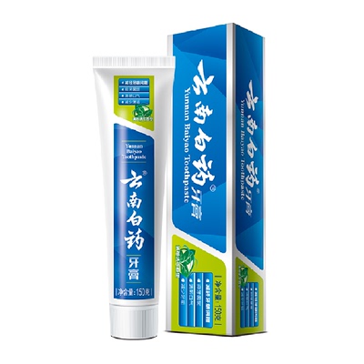 云南白药牙膏薄荷清新护龈150g