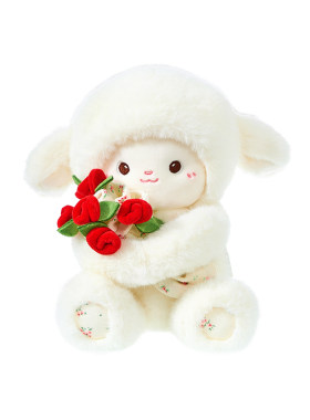 生日送礼物玫瑰花羊礼盒绿光派对