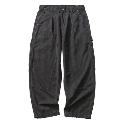 马切达牛仔裤秋季纯棉直筒长裤