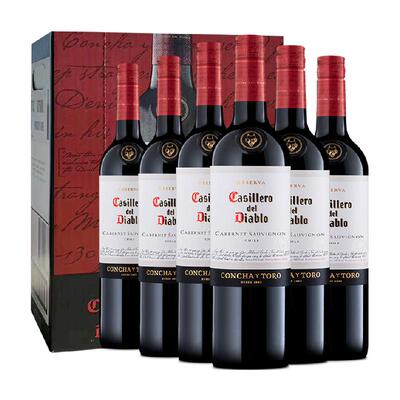 干露红魔鬼干红葡萄酒750ml×6瓶