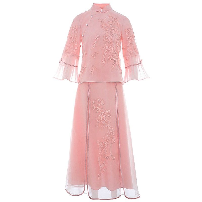 唐装女中国风新式旗袍年轻款夏季复古禅意茶服仙气中式盘扣上衣女