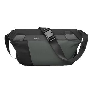 Polo斜挎包男时尚潮流机能风工装单肩包男包撞色百搭小挎包胸包