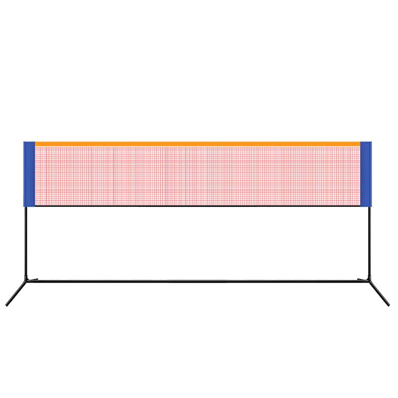 羽毛球网架便携式标准网家用移动网柱户外室外场地折叠简易拦网子